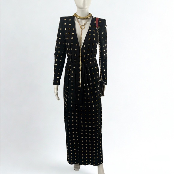 Balmain—100% Lambskin w/ Gold Grommets